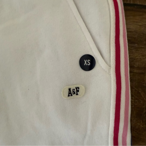 ABERCROMBIE & FITCH White Rainbow Side Stripe Jogger Pants Size XS NWT - Picture 5 of 14